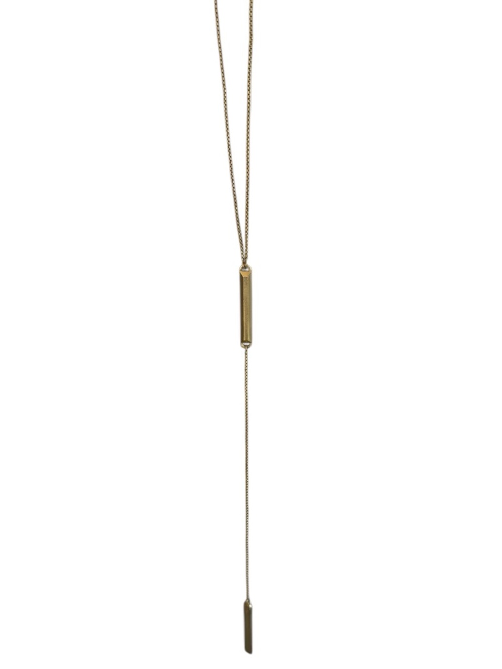 Kendra Scott Leanor Adjustable Bar Y-Necklace Gold + Dust Bag